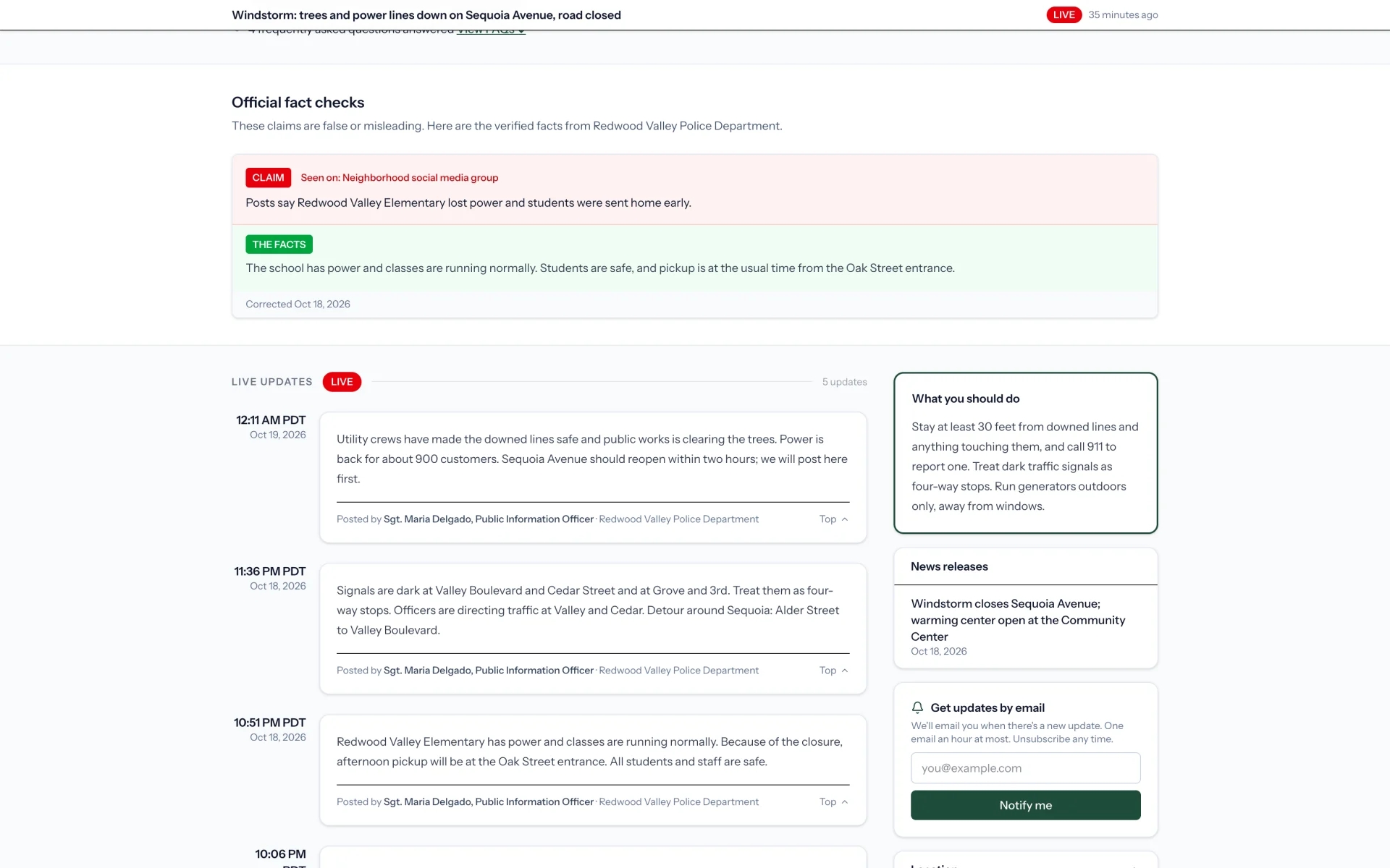 A public TrustedUpdate page