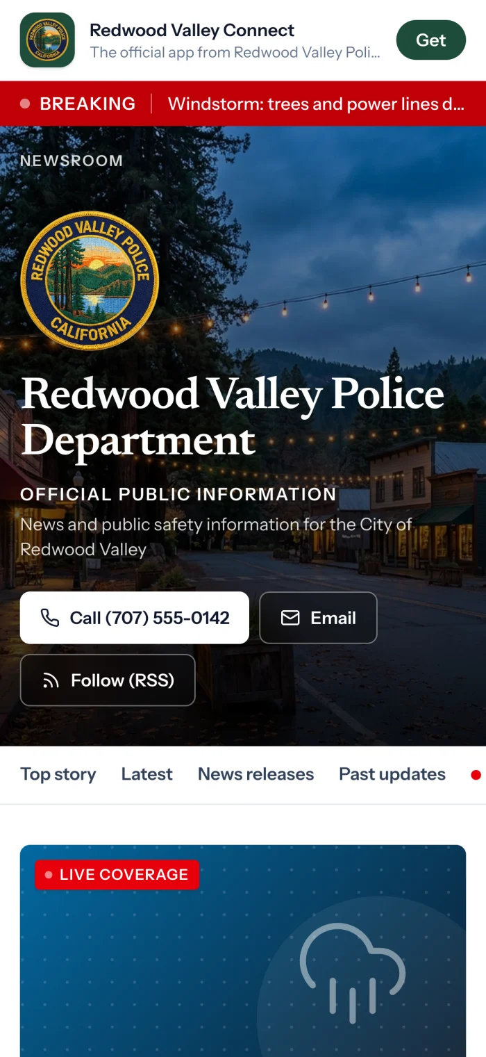 The same agency home on a phone