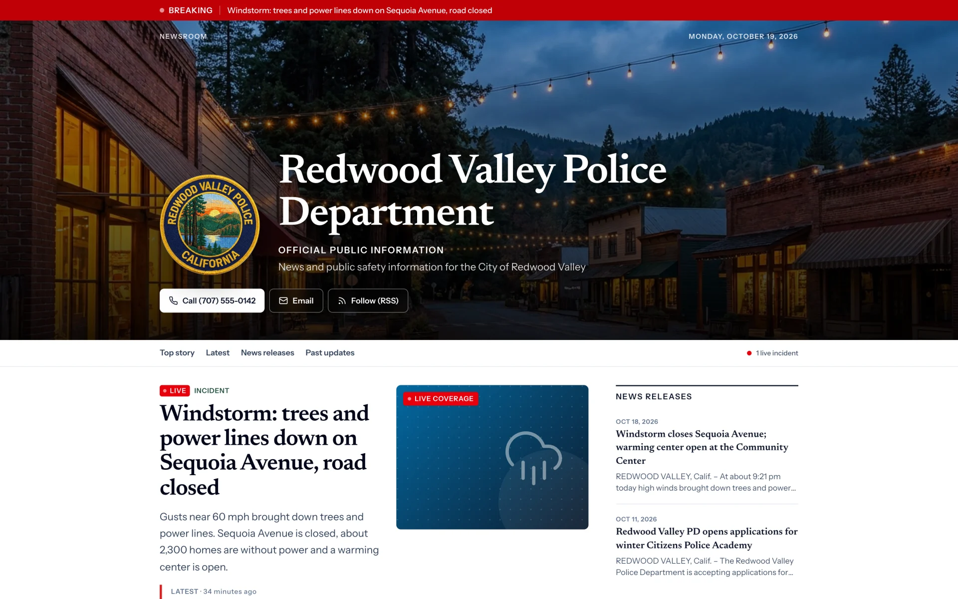 An agency’s TrustedUpdate home page